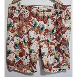 NEW Duluth Trading Swim Trunks Shorts Mens 2XL Print Lined Stretch Outdoors